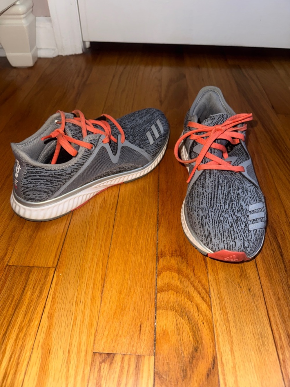 adidas Women’s Gray and Coral Sneakers